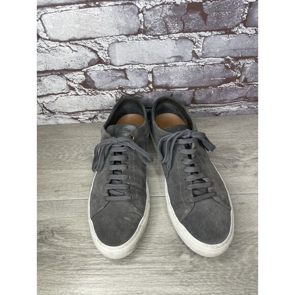 Goodman Brand Edge Charcoal Suede Casual Lace Low Top Sneakers Men Sz 42EU/9M US - Picture 4 of 16
